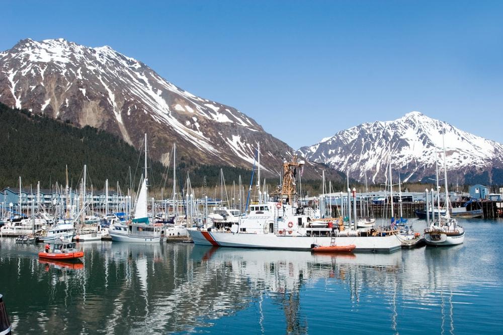 Boote im Hafen von Seward