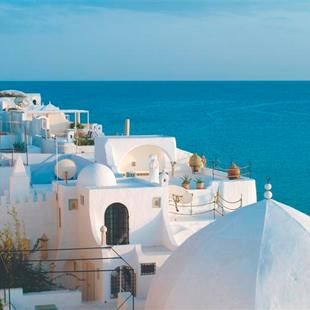 Tunesien: Weiße Häuser von Hammamet