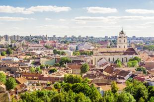 Panorama über Vilnius