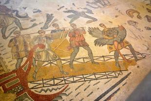 Mosaik in der Villa Romana del Casale