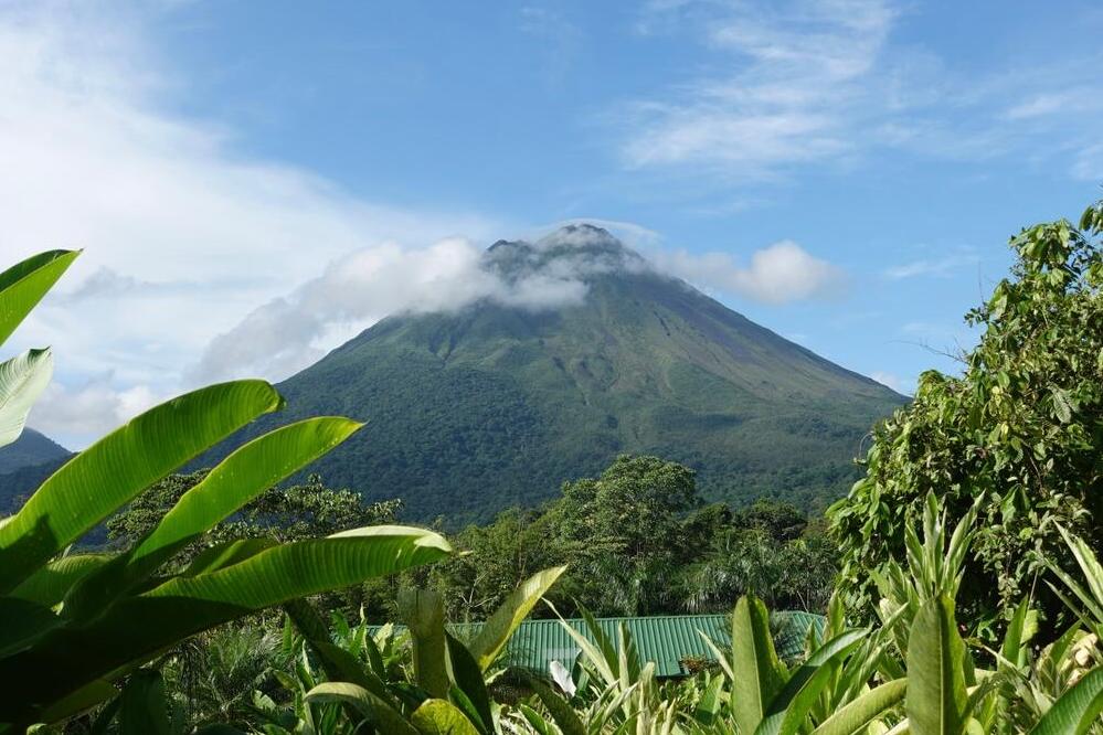 Blick auf den Vulkan Arenal von La Fortuna 