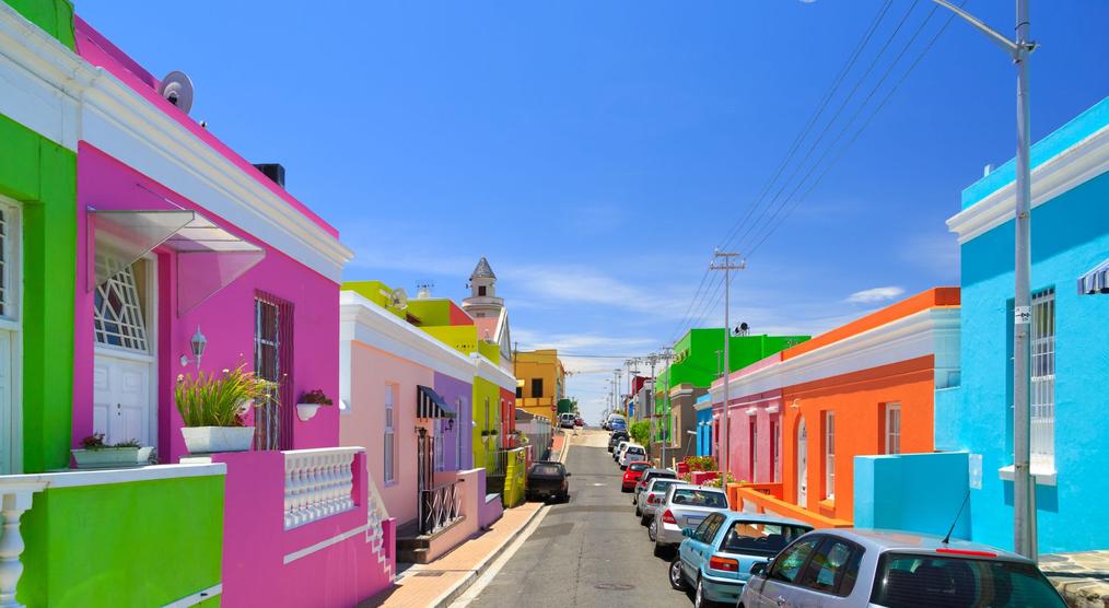 Buntes Viertel Bo-Kaap in Kapstadt