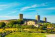 Blick auf Monteriggioni von der Via Francigena