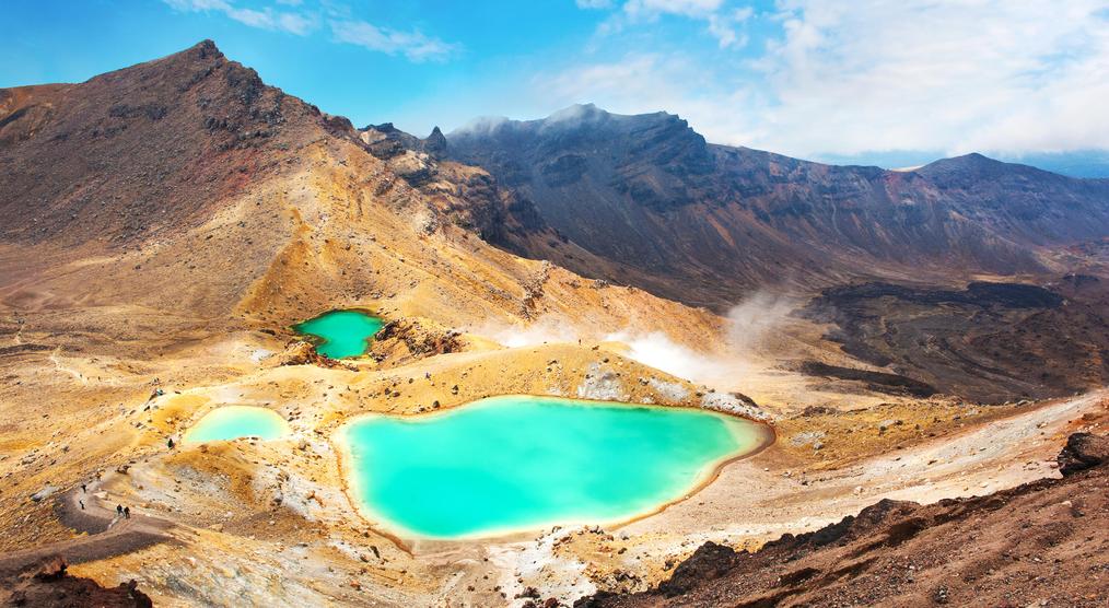 Emerald Lakes im Tongariro National Park 