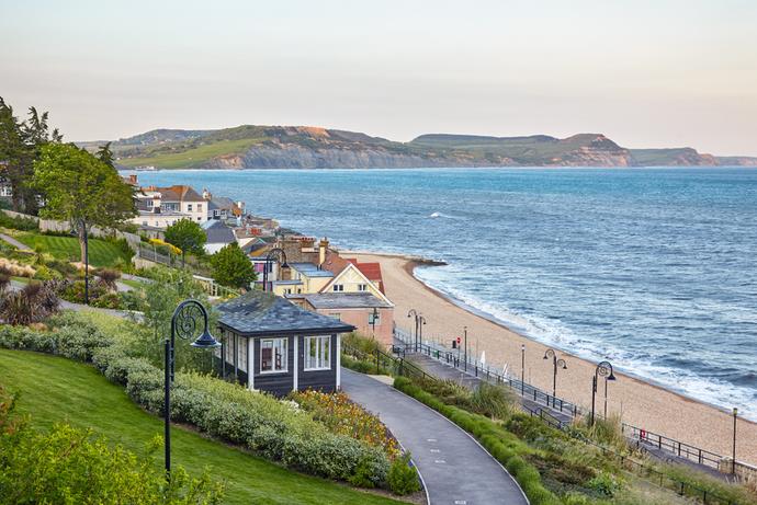  Gärten an der Strandpromenade von Lyme Regis