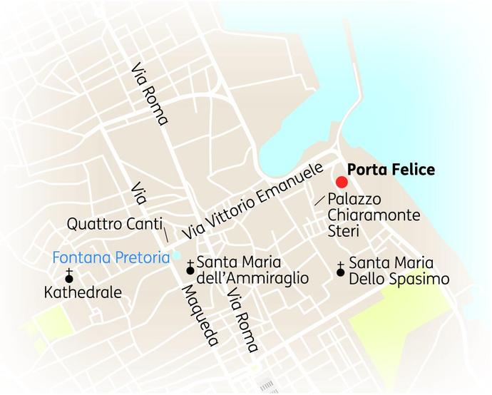 Reiseroute der 6-tägigen Palermo Reise