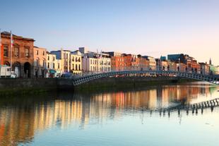 Dublin mit Half Penny Bridge