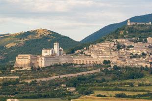 Blick auf die Stadt Assisi