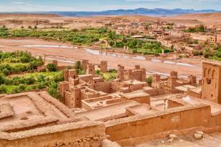 Blick von Ait-Ben-Haddou anf das Gunilla-Tal