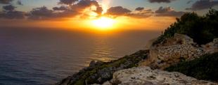 Sonnenuntergang Dingli Klippen Malta