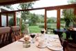 Ausblick beim Abendessen
