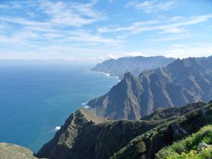 Blick über die Nordseite des Anagas