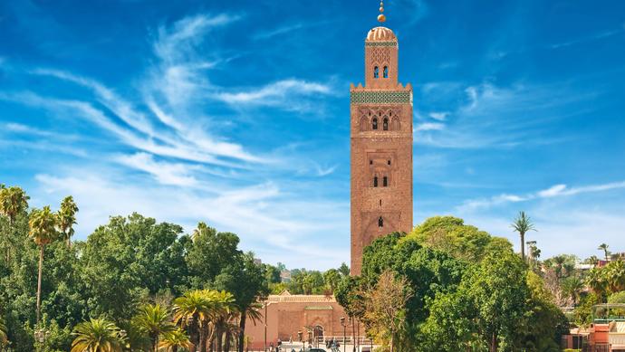 Stadt Marrakesch in Marokko