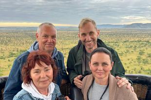 Heißluftballonfahrt über der Serengeti 