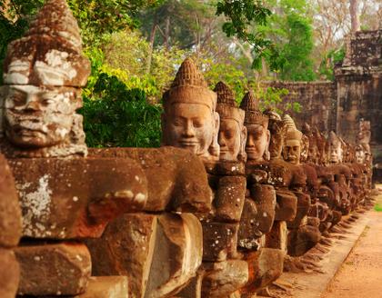 Gesichter im Bayon Tempel