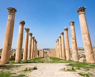 Antike Säulen in Jerash