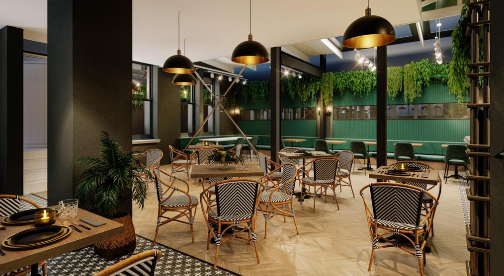 Restaurant mit Fenster