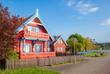 Bunte Holzhäuser in Nida 
