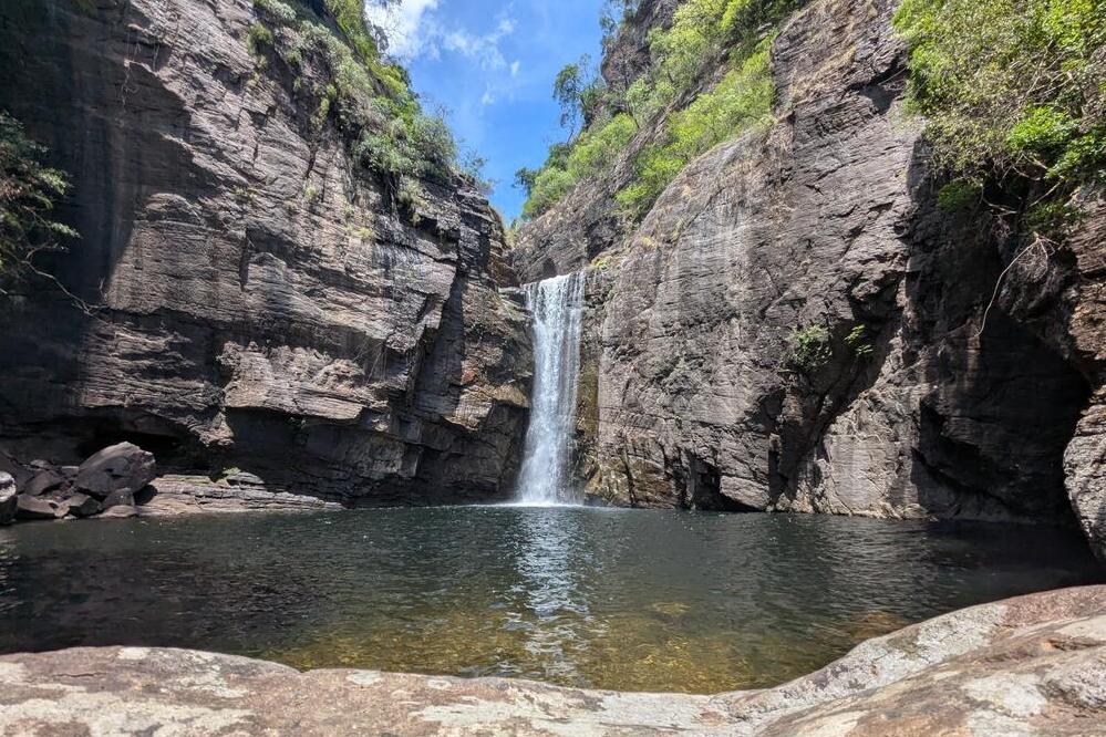 Wasserfall im Knuckles Naturschutzgebiet