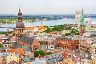Panoramablick auf Riga