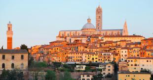 Blick auf Siena