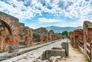Straße in Pompeii