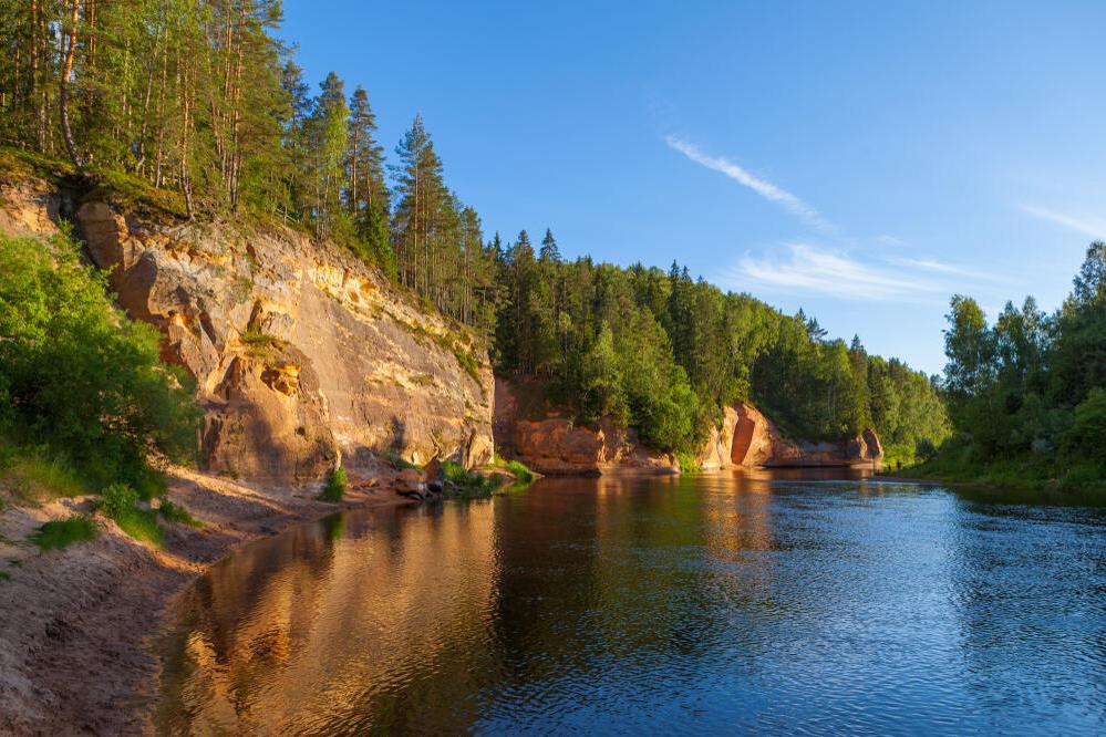Gauja-Fluss im Gauja-Nationalpark