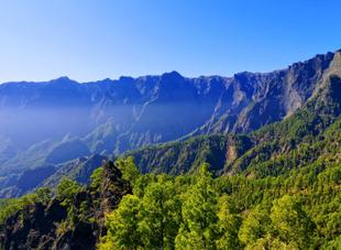 Felswände im Caldera de Taburiente Nationalpark