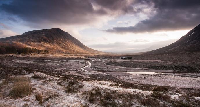 Glen Coe in den Schottischen Highlands