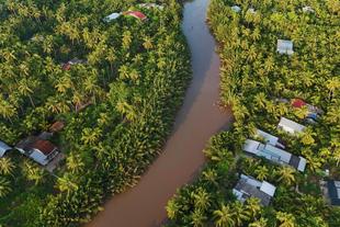 Blick auf den Mekong Delta