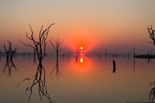 Sonnenuntergang auf dem Lake Kariba