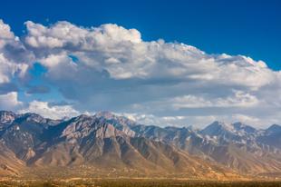 Ausblick auf Wasatch-Berge von Salt Lake City