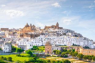Weiße Häuser in Ostuni 