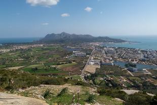 Aussicht für die Bucht von Alcúdia