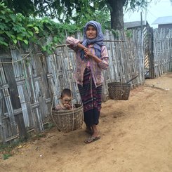 Dorfbewohner, Myanmar
