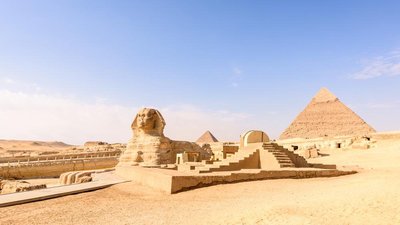 Sphinx und Pyramiden von Gizeh, Ägypten