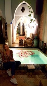 Pool im Riad in Marrakesch