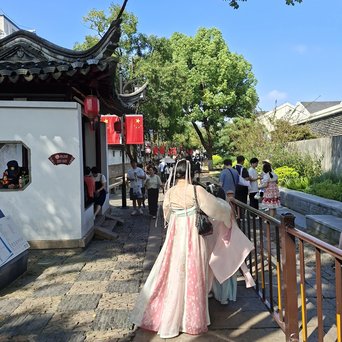 Wasserdorf Luzhi in Suzhou