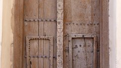 Tür in einer Festung, Oman