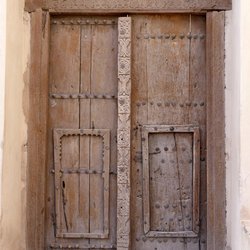 Tür in einer Festung, Oman