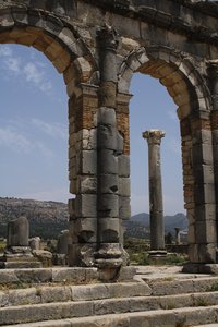Römische Ausgrabungsstätte in Volubilis