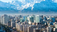 Skyline von Santiago, Chile