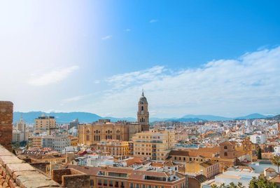 Aussicht auf die Stadt in Malaga