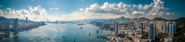 Panoramablick auf Hongkong, China
