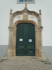 Traditionelle Eingangstür, Algarve