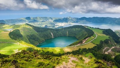 Azoren See der Sete Cidades, Portugal