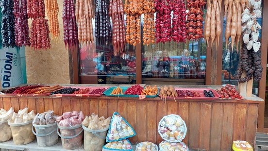Marktstand in Mzcheta, Georgien