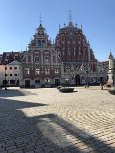 Baltikum Riga mit wenig Touristen waehrend Corona