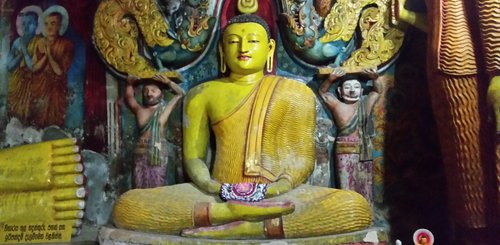 Tempelstatue, Sri Lanka