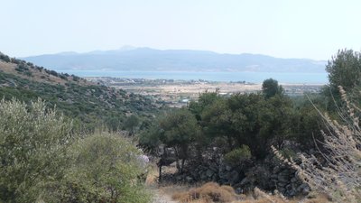 Ausblick beim Wandern, Lesbos
